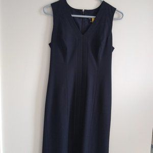 Ann Taylor Little Dark Blue Dress: Fully Lined